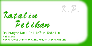 katalin pelikan business card